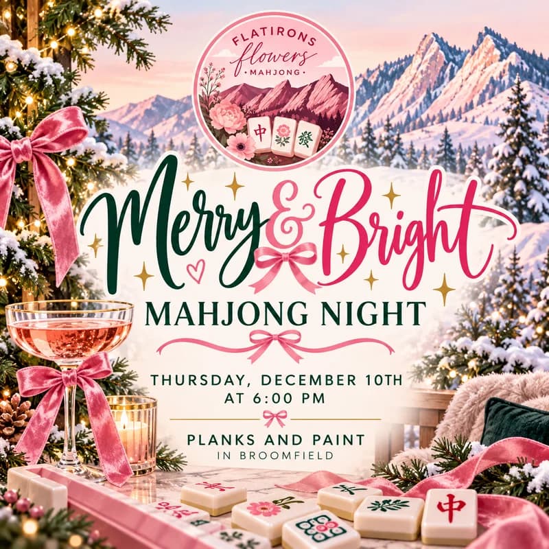 Merry & Bright Mahjong Night: Our 2027 Holiday Party!